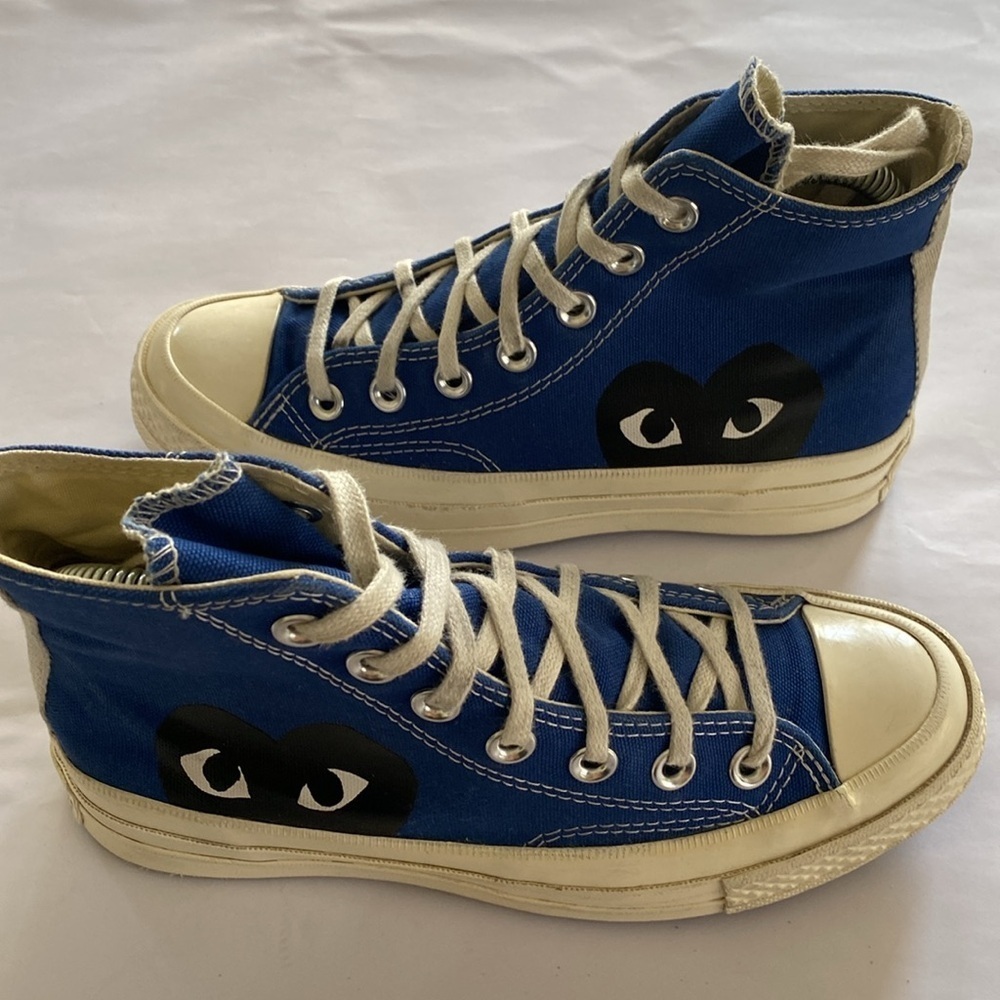 Converse x Comme des Garcons Blue High-Top Shoes Size 3 Men’s or 5 Women’s